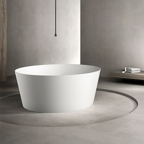 X-YGR01 Round Solid Surface Freestanding Bathtub Wholesale