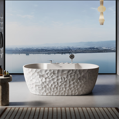 X-JGD01 Corian Luxury Hotel Freestanding Bathtub