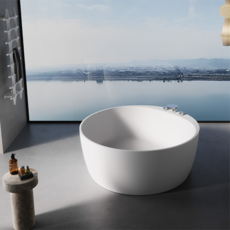 X-JGC01 Solid Surface Round Bathtub Manufacturer