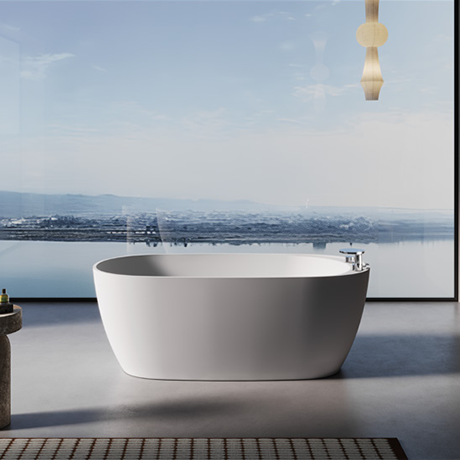 X-JGB01 Modern Freestanding Corian Bathtub with faucet hole 