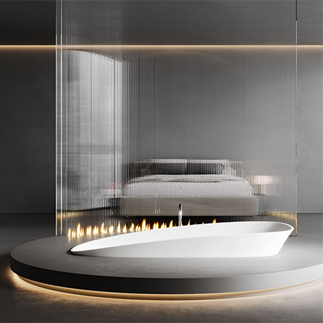 X-RGK01Q Luxury Solid Surface Bathtub Insert