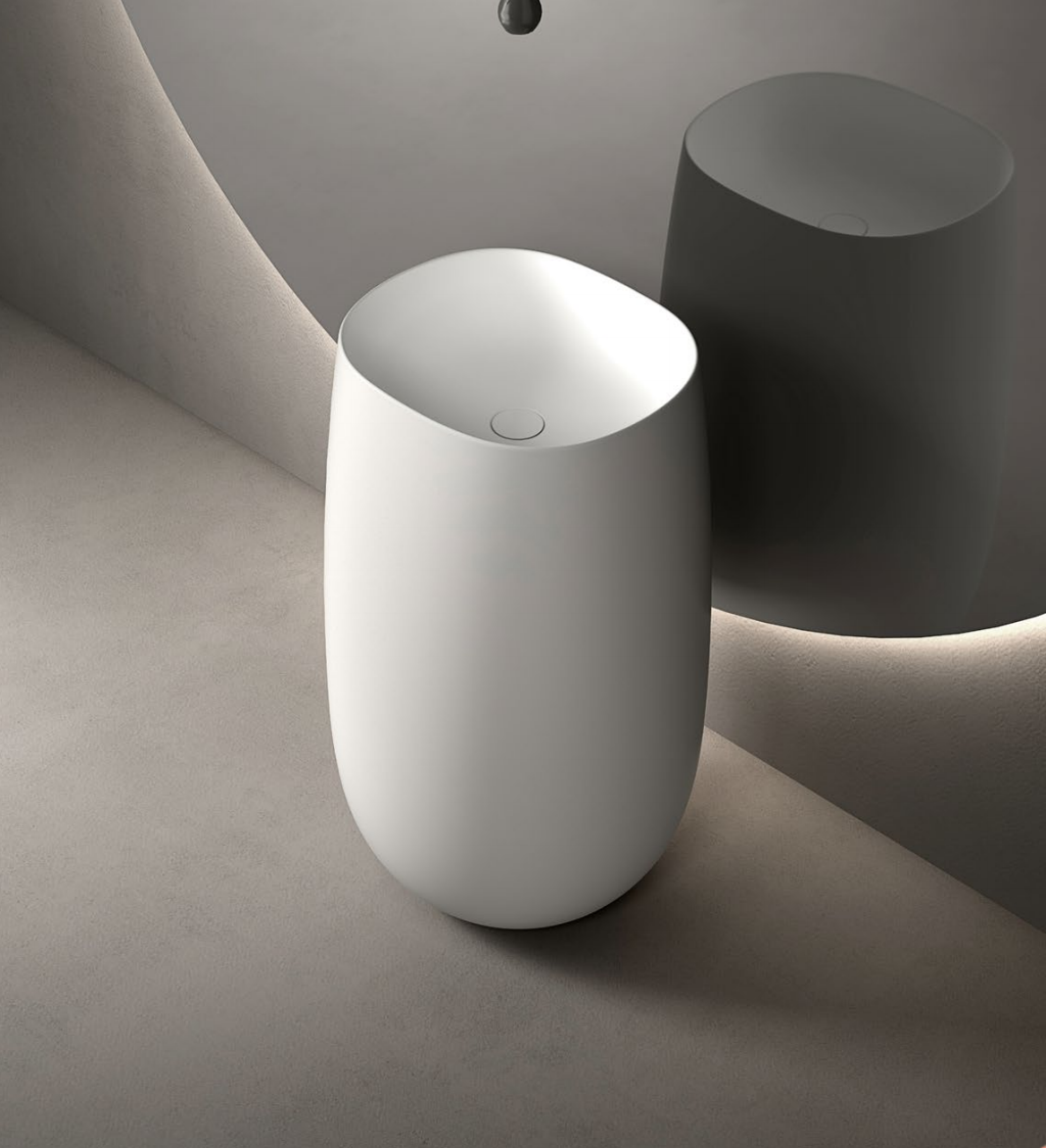 X-LZA01 Italian Freestanding Artificial Stone Wash Basins