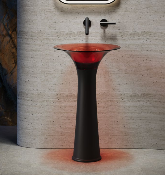 X-YZL01T Elliptical solid stone independent basin hotel specific sanitary ware