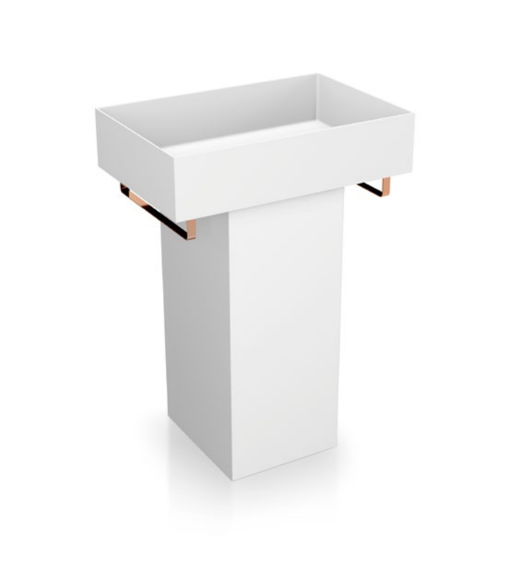 X-FZC03-600 Rectangular artificial stone independent basin bathroom factory wholesale