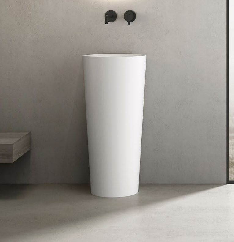 X-YZH04 Artificial Stone Freestanding Round Basins for Hotel