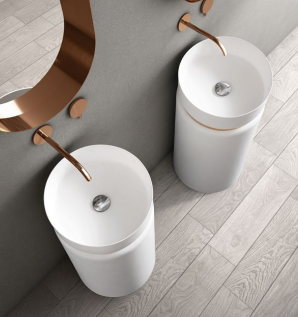 X-YZH01 High-Gloss Solid Surface Basins