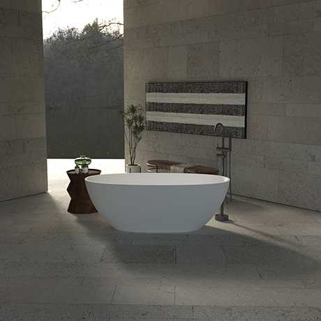 PS-8801A Freestanding Stone Bathtubs for Hotel Projects
