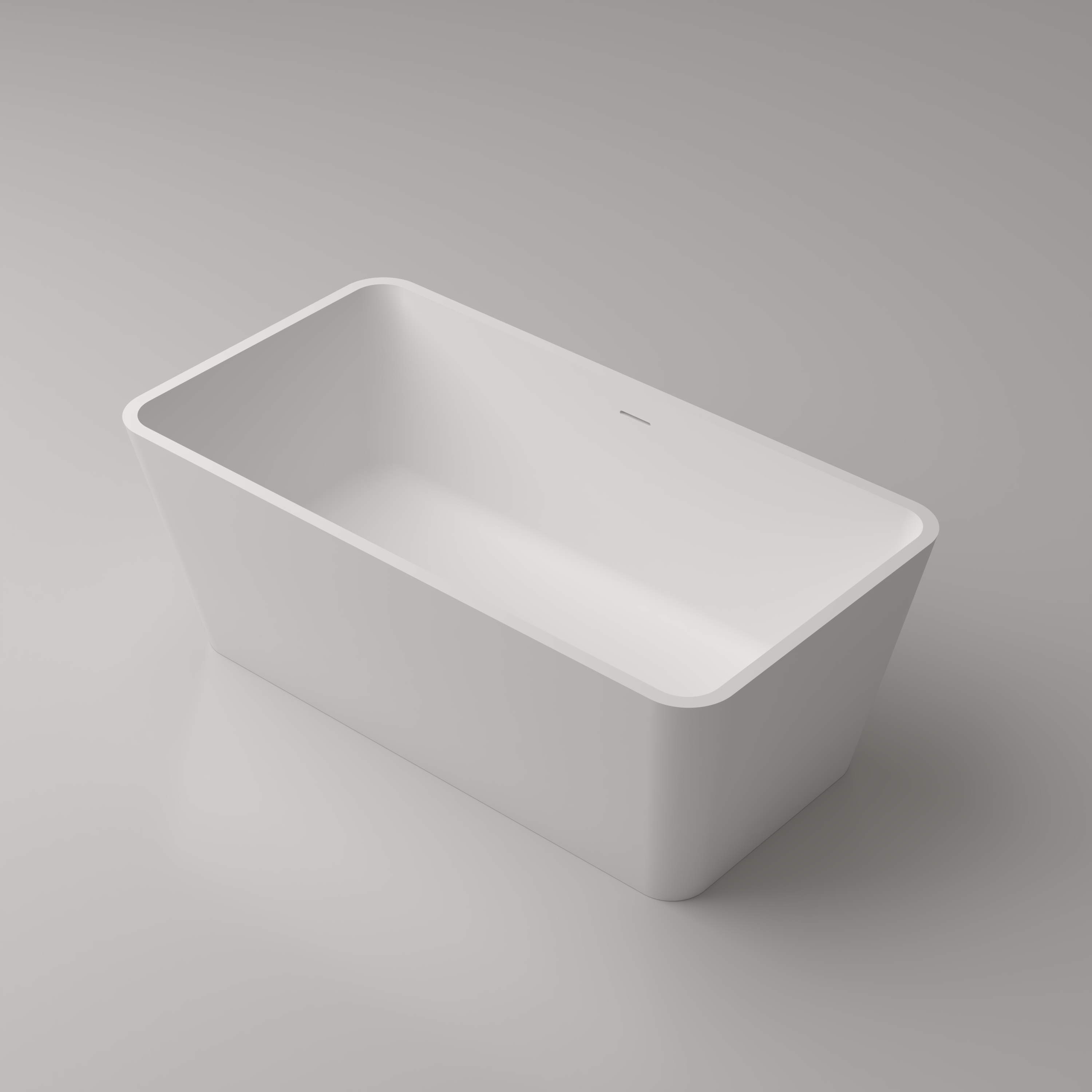 PS-8806 Freestanding Square Marble Bathtub for Hotel & Factory