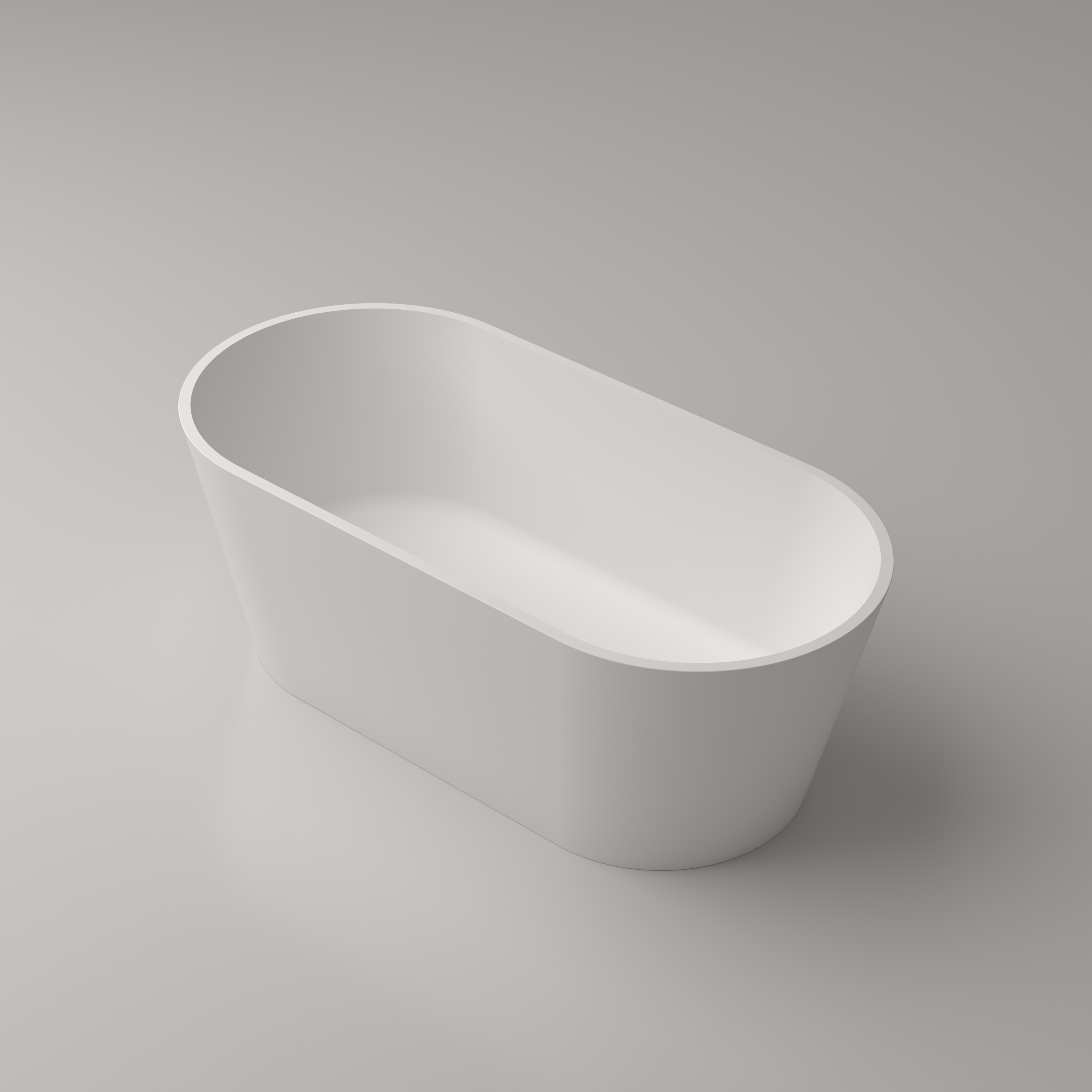PS-8816A Oval Artificial Stone Bathtub | Corner Hotel Project Bath