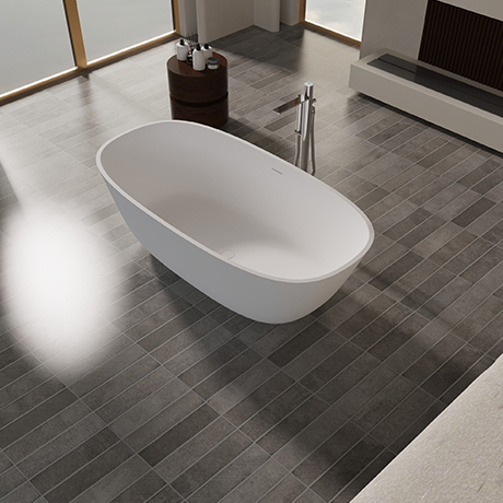 PS-8823B Modern Stone Resin Bathtubs for Hotel & Factory Projects