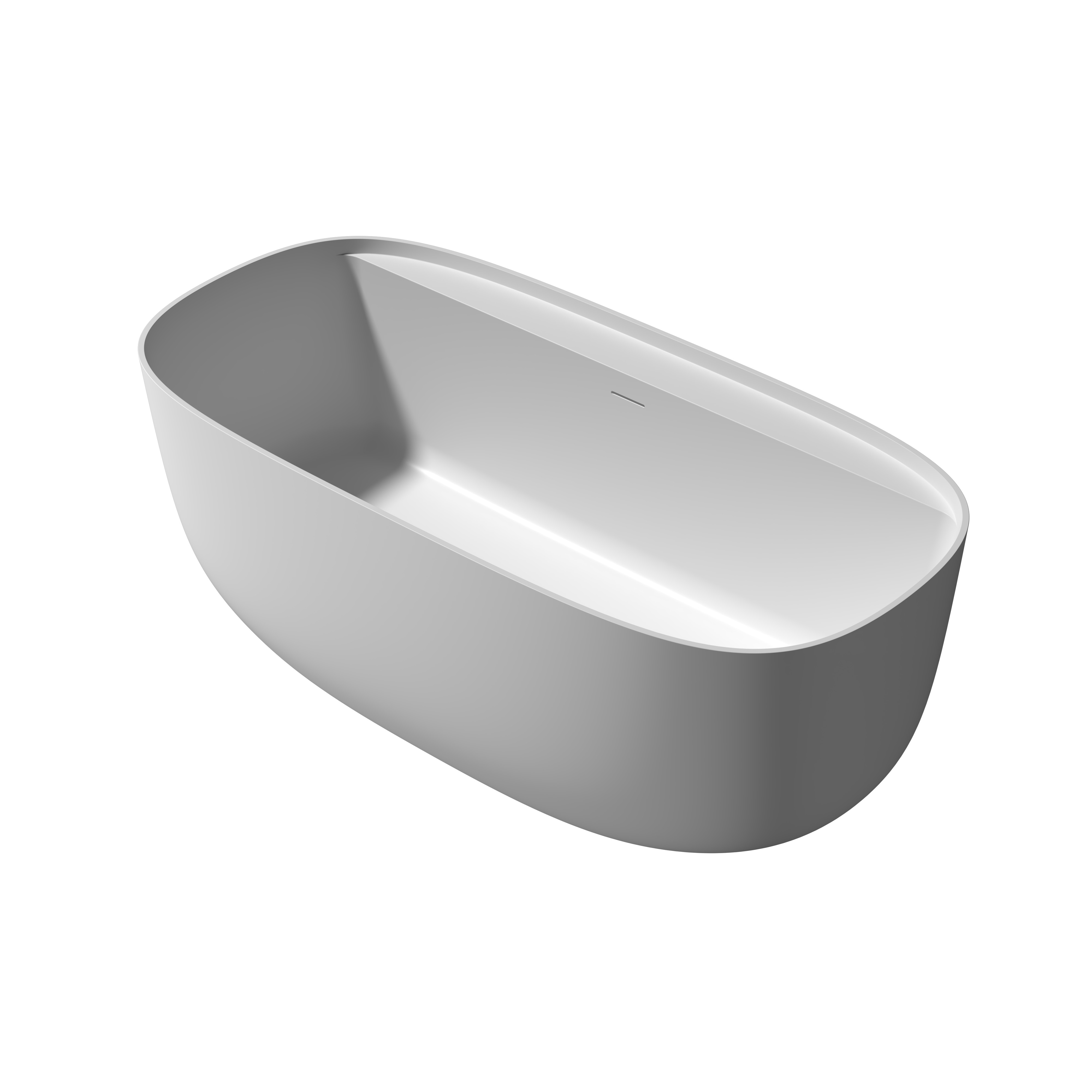 PS-8860 Freestanding Artificial Stone Bathtubs for Hotel Projects