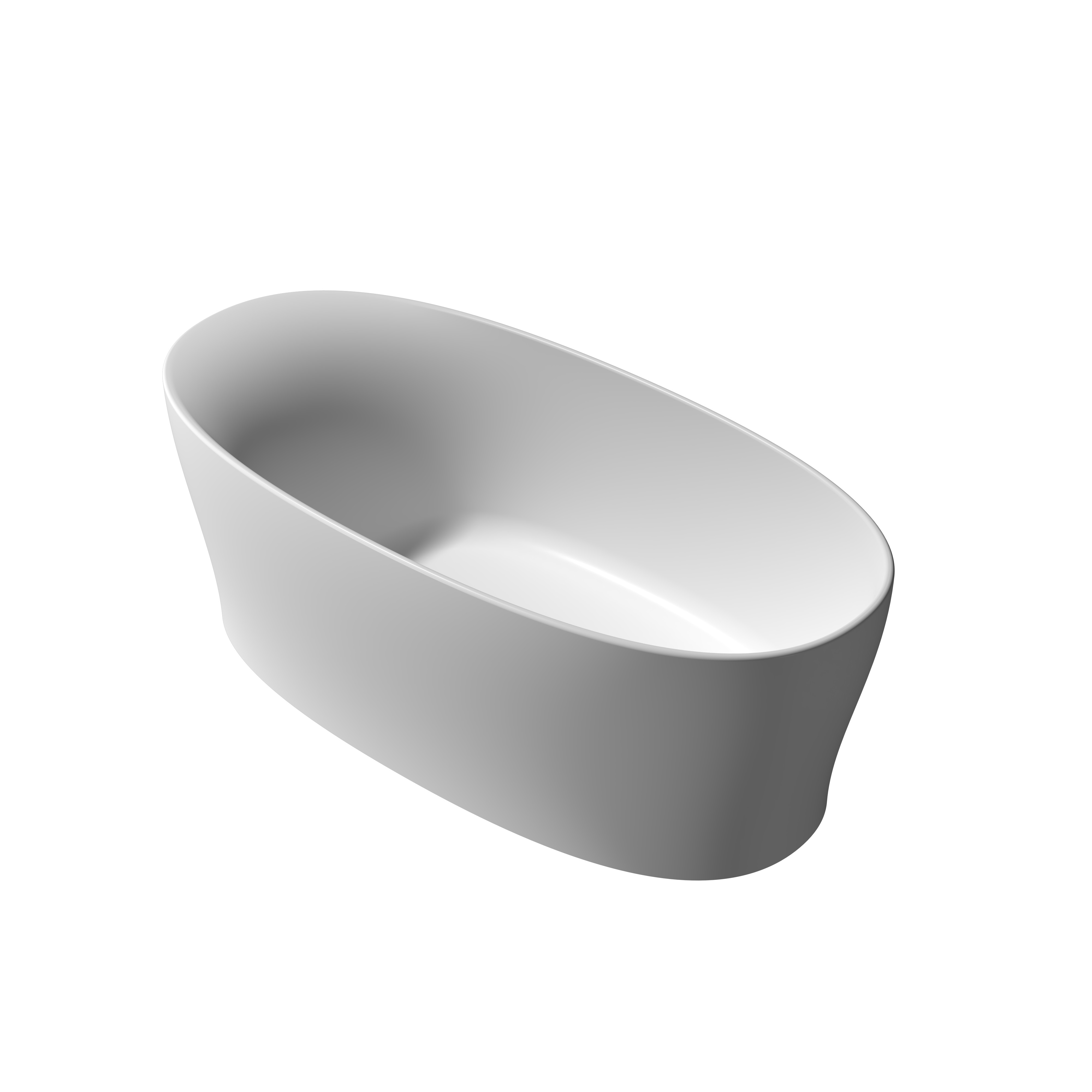 PS-8862 Oval Freestanding Artificial Stone Bathtub Manufacturer
