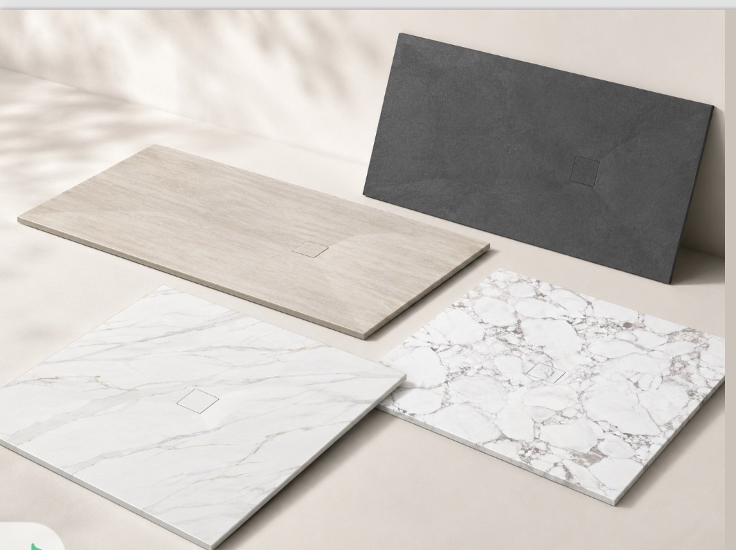 FLHO thermoformed sintered stone shower tray case