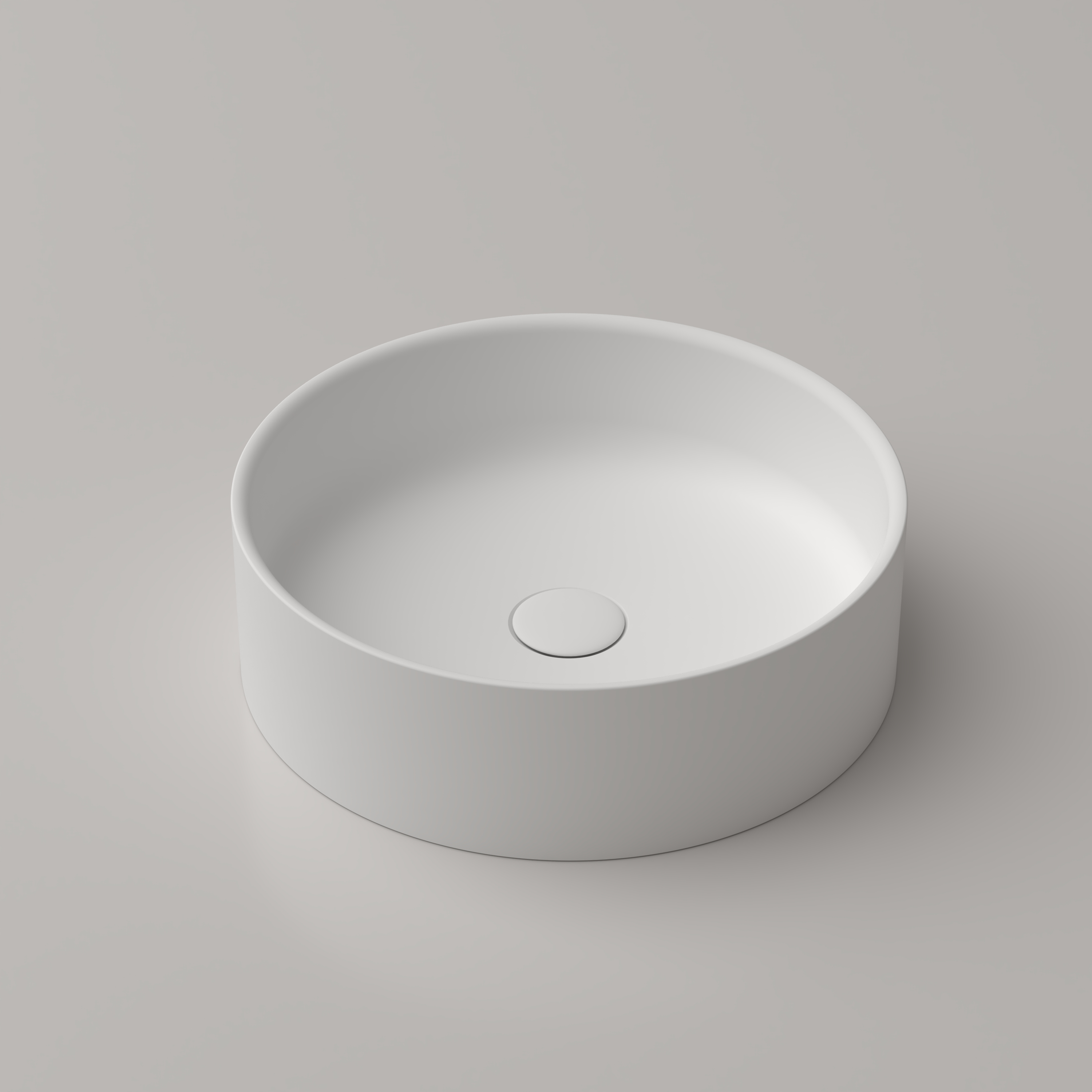 JS-2023-241 Round Vessel Artificial Stone Sink Manufacturer